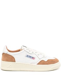 white/camel brown calf leather panelled design suede panelling logo patch to the side logo patch at the tongue branded heel counter logo at the sole round toe perforated toebox front lace-up fastening padded ankle French terry lining branded insole flat rubber sole This piece comes complete with a protective dust bag. Cream Suede Sneakers With Perforated Toe Box, White Suede High-top Sneakers With Perforated Toe Box, White Suede High-top Sneakers With Perforated Toe, Cream Leather Sneakers With Contrasting Heel, Cream Leather Sneakers With Contrasting Heel Counter, Brown High-top Sneakers With Logo Patch, Low-top Brown Sneakers With Contrasting Heel Counter, Brown Low-top Sneakers With Contrasting Heel Counter, White Suede Sneakers With Gum Sole