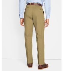 Ultimate Khakis Pleated Front Twill | Orvis Business Casual Khaki Chinos, Khaki Chinos Trousers For Work, Khaki Fitted Pants For Business Casual, Khaki Chinos With Belt Loops, Fitted Khaki Pants For Business Casual, Khaki Chinos With Belt Loops Straight Fit, Business Casual Khaki Bottoms With Welt Pockets, Khaki Bottoms With Welt Pockets For Business Casual, Khaki Straight-leg Dress Pants For Business Casual