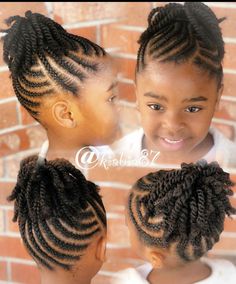 Kid Braids Natural Hair, Black Kid Braid Styles, Cornrows Kids Girl Hairstyles, Toddler Cornrow Styles Kid Hairstyles, Natural Braid Styles For Kids, Cornrows Natural Hair For Kids, Braids For Kids Natural Hair, Kids Natural Hairstyles Braids, Twist Styles For Kids