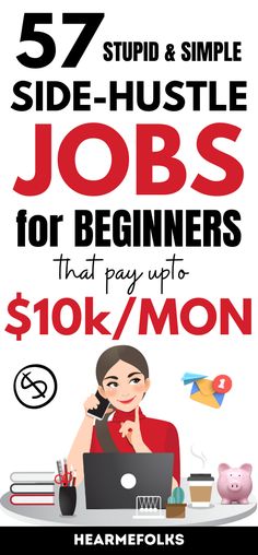 57 best side hustle jobs to help you learn how to make money from home. Also, learn the legit ways to make extra money. Get top best real legitimate flexible high paying remote non phone part time and full time fee free late night work from home jobs and side hustle ideas that are perfect for beginners with no experience. #workfromhome #workfromhomejobs #onlinejobs #remotejobs #sidehustleideas #passiveincome #makemoneyfromhome #waystomakeextramoney #finance #career #education Night Jobs From Home, Jobs Without A Degree, Highest Paying Jobs, Side Work, Flexible Jobs, Jobs For Moms, Ways To Make Extra Money