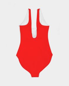 Product Details Looks like your summer just got BRITEr! Our NEW and improved Lucid one-piece swimsuit now has a built-in shelf bra and removable cups for extra coverage. This sporty design is sure to compliment all body types. Vibrant, practical, and UPF 50+ -- let's face it, this swimsuit has it going on! The whole family can be matching in our safety-conscious ultra bright swimwear all season long. Smooth, breathable fabric Scoop neck, tank straps Open back Built in bra, soft removable cups UP Red Tankini With Built-in Bra For Pool, Sporty Halter Neck Swimwear With Built-in Bra, Red Swimwear With Built-in Bra For Swimming, Summer Swimwear With Built-in Cups For Pool, Red Tankini With Built-in Bra For Summer, Sporty Racerback Bodysuit For Summer, Red One-piece Nylon Swimwear, Red Nylon One-piece Swimwear, White Stretch Swimwear With Built-in Bra