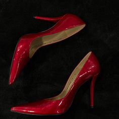 Leather Red Hells Good Condition Used Once Red Pointed Toe Court Shoes With 4-inch Heel, Red Sleek Heels With Sculpted Heel, Sleek Red Heels With Sculpted Heel, Sleek Red Open Toe Heels, Red Patent Leather Heels With Sculpted Heel, Red Sculpted Heel Court Shoes For Formal Occasions, Sleek Red Leather Heels, Red Formal Court Shoes With Sculpted Heel, Fitted Red Court Shoes For Evening