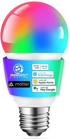 Brand New Sealed Ships Same Or Next Business Day  What is Matter: Matter is a standard protocol for smart home devices. The goal is to break down barriers and connect intelligent devices from various manufacturers and ecosystems. Say goodbye to platform constraints and the trouble of downloading several apps on your new devices. With Matter, you can truly integrate your smart devices and operate them all from a single Matter-certified app Simple Setup and Use: Energetic Matter smart bulbs work effortlessly with the Alexa, Google Home, Apple Home, and SmartThings apps. Turn on, scan the Matter QR code, and enter your enhanced smart home. Use voice commands to simply control the lights and modify the brightness or hues. (Smart Speaker Required. Ensure that 2.4G WiFi and Bluetooth are turned What Is Matter, Color Changing Light Bulb, Colored Light Bulbs, 1 To 100, Simple Setup, Apple Home, Smart Bulb, Smart Home Devices, Smart Bulbs