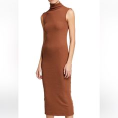 Brand New. Just Don’t Love On Me But Is Super Cute. Stretch Sleeveless Sweater Dress, Brown Sleeveless Sweater Dress, Sleaveless Sweater Dress, Fitted Sleeveless Open Knit Dress, Fitted Ribbed Sleeveless Sweater Dress, Lurex Sweater, White Long Sleeve Sweater, High Neck Midi Dress, Midi Tank Dress