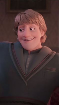 an animated image of a boy smiling for the camera