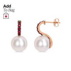 in stock Rose Gold Drop Earrings, Drop Design, Freshwater Pearls Earrings, Stylish Earring, Freshwater Cultured Pearls, Gold Drop Earrings, Rose Gold Earrings, Pearl Drop Earrings, Fine Jewellery Earrings