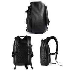 Stand out with a Fashion Style High-Quality USB Charge Travel Laptop Waterproof Backpack. It is suitable for work or travel. High-quality zipper: Zipper through the performance test, to ensure smoothness and durability. Magnetic solid buckle: Button bag magnetic adopts special strong suction, suction, particularly fit firmly. Bag handle design: Bag handles design, the atmosphere, feel comfortable, strong load-bearing. High-quality sewing: Callous professional car line, sewing technology reinforcement pull resistance, fashionable and durable. Fashion Style High-Quality USB Charge Travel Laptop Waterproof Backpack Small Size: 8.3" x 11.8" x 18.1" (21 x 30 x 46cm) Large Size: 9" x 12.6" x 18.9" (23 x 32 x 48cm) Color: Black / Grey High-quality backpack with PU Leather Double Jack-USB charging Button Bag, Design Bag, Waterproof Backpack, Handle Design, Bag Handle, Travel Backpack, Black Grey, Large Size, Pu Leather