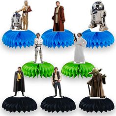 PRICES MAY VARY. What you will get: 8 Into the Star Wars theme Honeycomb Centerpieces, which are composed of 8 different styles. Each piece is approx 5.9 x 6.9 inches/ 15 x 18 cm Reliable material: These Star Wars honeycomb centerpieces are made of reliable sturdy card and using the delicate printing technology, therefore, they are firm and durable for long-term use, which are wonderful decorations for your parties ﻿ DIY to Assemble: Just tear out the glue dot sticker on the back of the honeycom Star Wars Party Decorations, Pastor Appreciation, Star Wars Decor, Star Wars Birthday Party, Pastors Appreciation, Star Wars Birthday, Kids Gift Guide, Childrens Birthday Party, Star Wars Party