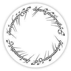 a round sticker with the words happy birthday written in cursive writing on it