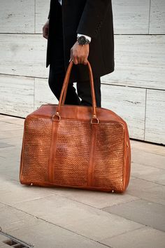 Braided beauty meets functionality in our Classy Leather Weekender. A timeless piece designed to accompany you on your most stylish journeys. Leather Weekender, Leather Travel Bag, Leather Travel, Suitcases, Travel Style, Timeless Pieces, Travel Bag, Travel Bags, The Modern