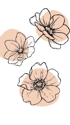 Flower Line Art Painting, Aesthetic Flower Drawing Watercolor, Aesthic Flowers Drawing, Wall Drawing Ideas Flowers, Flower Drawing For Journal, Journal Flower Design, Flower Drawing Digital Art, Flower Painting Outline, Flower Aesthetic Journal