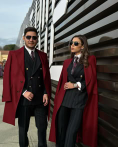 Day 2 at Pitti Uomo 🇮🇹 - showcasing our love for timeless style. Matching outfits, tailored details 🪡 #pittiuomo #florence #couple #classic #styleinspo #suitstyle Matching Suits Couple, Matching Suit And Dress Couple, Couple Style Fashion Outfits, Formal Couple Outfits, Florence Couple, Couples Dress, Matching Outfit Ideas, Matching Suits, Couple Outfits Matching