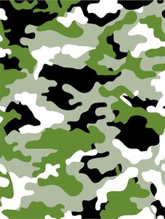 a green and black camouflage print background