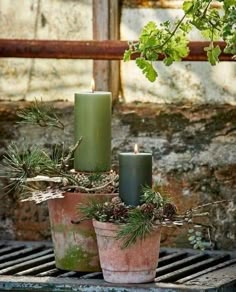 Winter Table Decorations, Christmas Pots, Deco Nature, Christmas Themes Decorations, Natural Christmas, Christmas Flowers, Christmas Decorations Rustic, Primitive Christmas, Christmas Mood