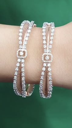 Daimond Bangel Design Simple, Diamond Bracelet Design Indian, Dimond Bangal, Daimond Bracelate, Daimond Bangel Design, Dimond Bengal, Diamond Kada Bracelets, Diamond Kada Bangles, Gold Jewelry Prom