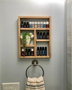 "Handmade wood shelving, perfect for essential oils, nail polish, thread & more! My husband hand makes each and every one! dim. are 15.25\"tall x 12\" wide 1.5\" deep The openings are 3.5\"tall & the larger areas are 5.25\"tall Custom orders upon request. Satisfaction guaranteed! Thanks for looking!" Nail Polish Shelf, Wood Props, Oil Rack, Nail Polish Holder, Essential Oil Shelf, Essential Oil Storage, Oil Storage, Hanging Shelves, Massage Oil