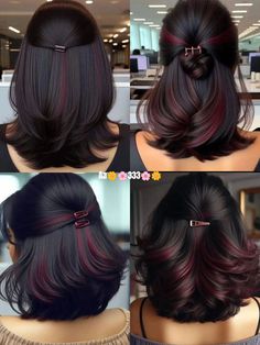 hair cuts 😍 Hair Colour Shades, Long Hair With Layers, Different Emojis, Burgundy Hair Color, Wine Hair Color, Bob Hair Cuts, Boyfriend Instagram, Draping Styles