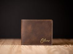 Christmas Gift for Him, Men's Wallet, Personalized Wallet, Engraved Wallet, Gift for Dad, Boyfriend Grandpa, Premium Vegan Leather Wallet, Custom Men's Wallet, Monogrammed Wallet, Groomsman Gift You'll love our engraved men's wallets! Each of our custom wallets is custom laser engraved to your specifications with initials, names or monograms. Personalized wallets make excellent gifts.  PRODUCT FEATURES  * Personalized engraving on each men's wallet that will never rub off * Our men's custom wall Engraved Wallets For Him, Personalized Wallet For Him, Personalized Wallets, Custom Wallets, Personalized Mens Wallet, Groomsmen Gifts Unique, Engraved Wallet, Custom Wallet, Men's Wallets