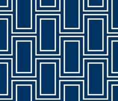 an abstract blue and white pattern with rectangles in the center, on a dark background