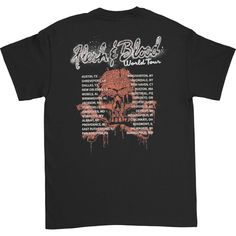 Adult Short Sleeve Tshirt. Merch Products, Flesh And Blood, Tour T Shirts, World Tour, Mens Graphic Tshirt, Range, Hats, Mens Tshirts, Sweatshirts