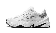 Shop Nike M2K Tekno White / Cool Grey / Black at Stadium Goods, the world's premier marketplace for authentic sneakers and streetwear. Fast shipping, easy returns. Adidas Astir White Sneakers, Nike Y2k Sneakers, New Shoes Aesthetic, Nice Sneakers Women, Nike Techno M2k, M2k Nike, Nike M2k Tekno White, M2k Tekno White, Tekno Nike