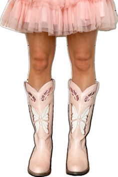 Butterfly Boots, Mariposa Butterfly, Perfect Pair, Leather Upper, Boots, Pink, Leather