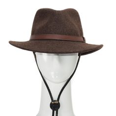 Western Chinstrap is an adjustable strap that can further secure the fit of your hat. It can be attached to any Panama, straw, or wool felt hat that contains a stitched-in sweatband. Simply slide the metal pins between the sweatband and inner hat, on both sides of the hat. It is made of 100% genuine cowhide leather. Easy installation. Caution: Follow the included instructions carefully to prevent any damage to the hat or sweatband. Should fit onto almost any straw Panama or felt hat. Securely ke Hat Boxes, Quality Hats, Western Leather, Metal Pins, Felt Hat, Hat Making, Hat Sizes, Cowhide Leather, Wool Felt