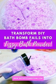 Don't let your DIY bath bomb fails go to waste! Learn how to turn them into exciting fizzy bath powder with our easy step-by-step guide on Bath Fizz and Foam. Say goodbye to wasted materials and hello to handmade fun for kids and customers alike. Click to read our blog post now and start creating your own bath fizzies today! #bathbombs #diy #fizzypowder #bathfizzies #bathpowder #easyDIY Diy Bath Fizzies, Diy Bath Bomb, Solid Bubble Bath, Bath Fizz, Bath Powder, Bath Bomb Recipes, Homemade Bath, Bubble Bars, Bath Fizzies