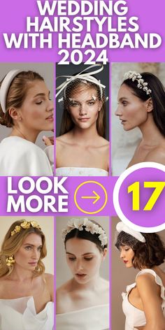 Long hair paired with a headband creates an ethereal and romantic bridal look that's perfect for wedding hairstyles with headband 2024. Whether you desire cascading waves or an intricately braided updo, these styles are sure to make a statement. Explore detailed tutorials that guide you through the process of styling your long hair with a headband, ensuring you shine as a radiant bride. Wedding Updo Headband, Wedding Hairstyles With A Headband, Bridal Hair Updo With Headband, Bride Hair Headband, Formal Hairstyles With Headband, Hair With Headband Wedding, Bride Hairstyles With Headband, Bride Long Hairstyles