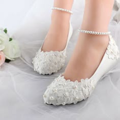 Description Item Information: +Handmade High Quality Women Bling and Lace Shoes. +Heel Height: Flat, 3cm, 5cm, 8cm, 11cm heels, 3cm wedge, and 5cm wedge. +Shoes Size: US5, US5.5, US6, US6.5, US7, US7.5, US8, US8.5, US9,US9.5, US10. US11, US11.5, US12 Handling and Shipping time: +1-3 days to ship the item +To most of countries, We use Express small package, it normally 7-15 working days! Feedback: +We work very hard for 5 star Positive Feedback. If there is a problem let us try to work it out for White Flat Heel Wedding Shoes For Bridesmaids, White Flat Heel Bridesmaid Wedding Shoes, White Flat Bridesmaid Wedding Shoes, White Bridesmaid Wedding Shoes For Spring, Spring Bridesmaid White Wedding Shoes, Wedding Flats For Bride, Comfortable Wedding Heels, White Sandals Wedding, Bride Flats