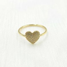 14K Solid Gold Diamond Heart Ring HIGH QUALITY AND UNIQUE RINGS This modern and on-trend design is crafted from genuine 14k solid gold Sizes: available in 5, 5.5, 6, 7 & 8 Thickness: 1mm Heart Size: 9mm Metal: 14k Solid Gold Purity: 14K (Stamped for Authenticity)  Processing time: 1-2 business days FAST SHIPPING Gold Jewelry Store NY sells only authentic solid 14K Gold. We do not sell gold plated or gold-filled jewelry. This is a delicate ring made with Solid 14K Gold. It requires extra care aga 14k Gold Stackable Heart Cut Heart Ring, Stackable 14k Gold Heart Cut Heart Ring, Stackable 14k Gold Heart Cut Ring, Heart Shaped Stackable Fine Jewelry Promise Rings, 14k Gold Heart-shaped Diamond Ring, Heart-shaped 14k Gold Diamond Ring, Heart Shaped Stackable Rings For Promise, Minimalist Gold Heart Diamond Ring, Yellow Gold Stackable Heart Cut Rings For Valentine's Day