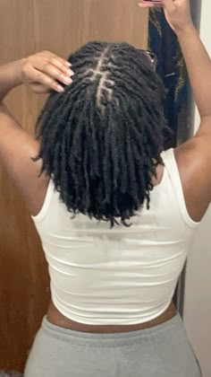 #locs #locsarebeautiful #fyp Starter Locs Women Short, Random Part Locs, 4c Starter Locs Short, Best Loc Products, Micro Locs Black Women, Loose End Locs, Medium Small Locs, 130 Locs, Types Of Locs 4c Hair