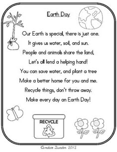 Earth Day Poems, Preschool Earth Day, Earth Poems, Earth Day Theme, Earth Day Ideas, Earth Week, Earth Day Projects, Earth Day Crafts, Earth Day Activities