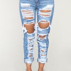 New With Tags Fashion Nova - Boyfriend Fit Light Wash Front And Back Shredded Jeans Sz 9 (29) Stock Pic Distressing Is Different Waist 32 Inseam 29.5 D2 @Forever 21 @H&M @Prettylittlething @Madewell @Modcloth @Nasty Gal @Boohoo @Pacsun @Topshop @Honey Punch @Missguided @American Apparel @Urban Outfitters @Express @Modern Citizen @Venus @Dolls Kill @The Ragged Priest @Lf @Carmar @Lucky Brand @American Eagle @American Apparel @Venus @Zumiez @One Teaspoon @Asos @Zara @Tobi @Missguided @Charlotte Ru Ragged Jeans Outfits, Light Wash Ripped Jeans Outfit, Hip Jeans, Shredded Jeans, Light Wash Ripped Jeans, Ragged Jeans, Tomgirl Jeans, Ripped Jeans Outfit, Ripped Boyfriend Jeans