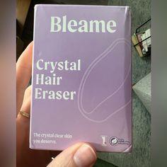 Brand New In Packaging. Crystal Hair Eraser, Hair Eraser, Magic Crystal, Body Hair Removal, Crystal Hair, Purple Gray, Body Hair, Smooth Skin, Hair Removal