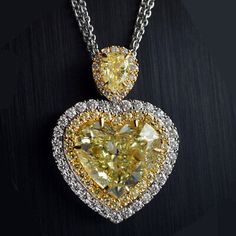 (eBay) You will be responsible for all import duties in your country. If so we won't take the product back. Diamond Color Grade, Yellow Heart, Diamond Pendant Necklace, Fine Jewellery Necklace, Metal Necklaces, Spring Rings, Diamond Pendant, Sterling Silver Necklaces, Heart Pendant