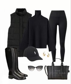 Paris Mode, Looks Black, All Black Outfit