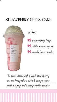 strawberry cheesecake ice cream in a plastic cup with instructions on how to make it