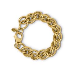 The Veronica Bracelet is made from beautiful curb links that lend a refreshing modern spin on a traditionally designed link chain that is hypoallergenic. Handmade in NYC, the double links are comprised of two beautiful and feminine curved links. The twosome radiates a flawless blend of femininity and boldness that can seamlessly be styled alone or layered, dressed up or down. About this Bracelet: Weight - 4.5 oz 14 Karat Gold plated over brass 7" with 2" extender with large spring clasp Handmade Smoky Topaz, Antique Plates, Vintage Aesthetics, Family Jewels, Gold Bracelet For Women, Gold Bracelets, Signature Look, Handmade Gold, Bracelets For Women