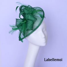 New elegant design! satin covered 13mm headband at the back to attach to head Ideal for wedding/party/races/church It is handmade product and every hat is well inspected before shipment,no return accepted.But please do contact us if you have any problems on your order.Thanks for your supports. Green Headband Fascinator For Wedding, Green Headband Mini Hat For Wedding, Elegant Green Hair Accessories For Wedding, Green Wedding Headband Hair Accessory, Green Headband For Wedding, Green Headband For Royal Ascot Wedding, Green Headband For Wedding At Royal Ascot, Green Wedding Headband For Royal Ascot, Adjustable Green Costume Hats And Headpieces As Gift