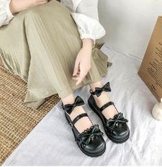 Cute Bow Knot Platform High Heels Vintage Shoes · KoKo Fashion · Online Store Powered by Storenvy Heels Vintage, Work Place, Bow Knot, Platform High Heels, Cute Bow, Heels & Wedges, Miu Miu Ballet Flats, Cute Bows, Online Fashion Stores