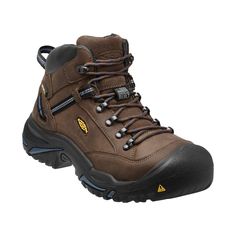 A tough and burly steel toe work boot packed with KEEN comfort features, the KEEN Utility� Braddock AL Mid Waterproof Steel Toe Work Boots for Men takes comfort into overtime. Combining a long-wearing leather upper with cushioning support where you need it and advanced comfort steel toe protection, the Braddock AL helps ensure your feet are not one of the frustrations you have to deal with on the job. Surrounding a hydrophobic/hydrophilic 2-zone comfort lining and KEEN.Dry waterproof/breathable Rugged Hiking Boots With Reinforced Toe For Safety, Durable Waterproof Snip Toe Boots For Safety, Outdoor Work Boots With Reinforced Snip Toe, Rugged Steel Toe Hiking Boots For Outdoor Work, Rugged Steel Toe Work Boots For Outdoor, Rugged Impact-resistant Work Boots For Outdoor, Rugged Steel Toe Waterproof Boots For Construction, Rugged Impact Resistant Work Boots For Outdoor, Rugged Waterproof Boots With Steel Toe For Construction