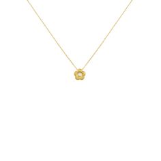 Everyday Flower Necklace With Flower Charm, Everyday Flower Charm Necklaces, Everyday Flower Charm Necklace, Gold Flower Shaped Necklace For Everyday, Yellow Gold Flower Necklace With Adjustable Chain, Gold Flower Charm Necklaces For Everyday, Adjustable Yellow Gold Flower Necklaces, Adjustable Flower-shaped Yellow Gold Necklace, Elegant Brass Flower Necklaces