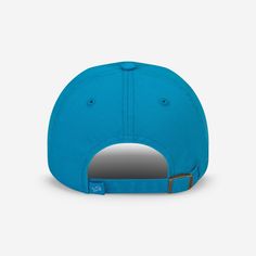 a blue hat on a white background