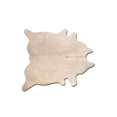 an animal skin rug on a white background