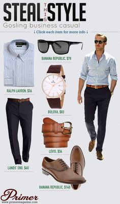 Ryan Gosling Style, Mens Fashion Smart, His Style, Business Casual Men, Ryan Gosling, Fashion Suits, Man Style