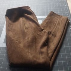 These Are A Faux Leather Brown Pants. They Are Brand Name By Tahari Theseare Size S They Are Brand New With Tags Brown Leather Leggings For Fall, Stretch Brown Leather Trousers, Brown Stretch Leather Pants, Brown Stretch Leather Trousers, Brown Stretch Leather Bottoms, Brown Stretch Leather Pants For Work, Stretch Brown Leather Pants For Work, Stretch Faux Leather Pants With Pockets, Faux Leather High-waisted Leggings For Work