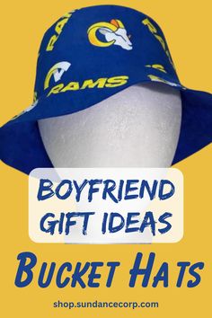 Hat Ponytail, Reversible Bucket Hat, Los Angeles Rams