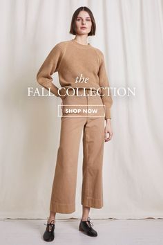 The Fall Collection from Apiece Apart crafted for versatility and timeless style. Simple separates and soft outfits in easy neutrals and bold, modern patterns. Stylish dresses to wear year-round. Clothing for your highest self. The best fall dresses, cotton jumpsuits for women, co-ord outfits, two pieces, oversized outfits, and athflow, designed responsibly in NYC, from organic cotton, linen, and cashmere using artisanal techniques. Made by women, for women. Minimalist, capsule wardrobe. Mid Twenties, Perfect Capsule Wardrobe, Cotton Loungewear, Smart Wear