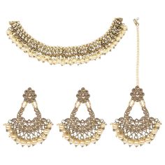 PRICES MAY VARY. Premium Craftsmanship and Quality: This exquisite Jewelaria necklace set is meticulously handcrafted with a blend of traditional and contemporary techniques, featuring genuine plating and a stunning finish. Our jewelry reflects the opulence of Indian heritage with a modern twist, perfect for today’s fashion-forward women. Our polki kundan jewelry sets for women let you shine like the star you are. Versatile and Elegant: Elevate your style quotient with this versatile jewelry set Indian Head Jewelry, Bridal Jewelry Sets Indian, Indian Choker Necklace, Wedding Outfits For Women, Bollywood Bridal, Kundan Jewellery Set, Jewelry Promotion, Desi Fits, Kundan Necklace Set